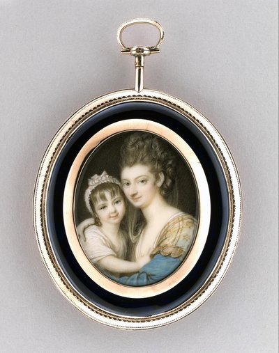 Portrait of a Mother and Daughter by Richard Cosway
